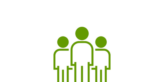 grünes Icon Menschengruppe