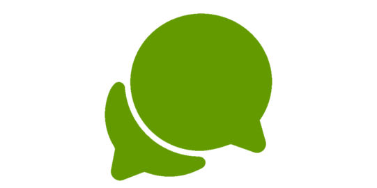 grünes Chat Icon